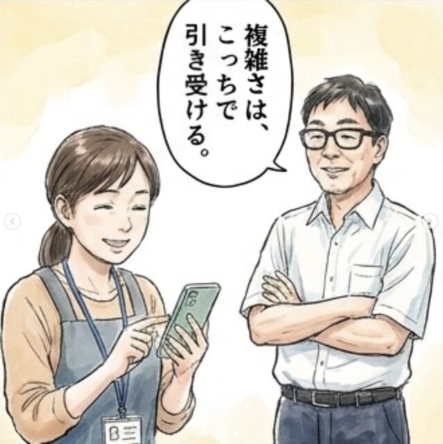サポート役の担当者が寄り添う「複雑さは、こっちで引き受ける。」