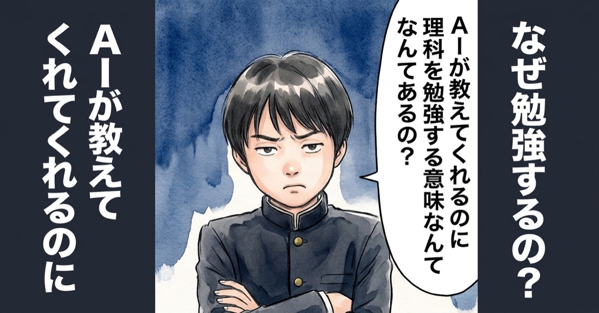 noteの最新記事「「AIが教えてくれる」のに、なぜ勉強するの？」のサムネイル
